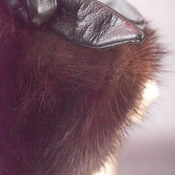 1960s Dark Brown Fur and Leather Hat - Picture 11 of 12